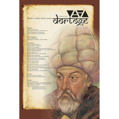 Dörtöğe Felsefe ve Bilim Tarihi Yazıları Hakemli Dergi Yıl: 14 Sayı:28