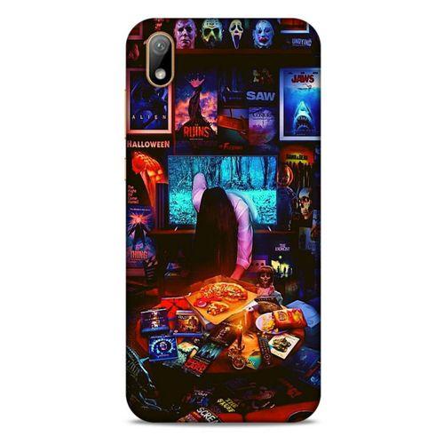 Retro (30) Desen Silicone Case Renkli Huawei Y5 2019 Kılıf