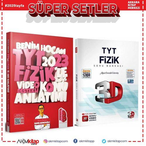 Benim Hocam 2023 TYT Fizik Konu ve 3D Soru Bankası Seti 2 Kitap