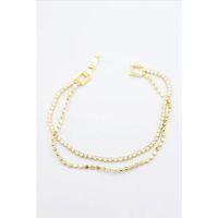 Su Yolu Ezme Zincir Bileklik - Altın