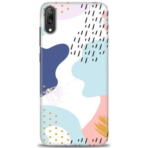 Huawei Y7 Prime 2019 Kılıf HD Baskılı Kılıf - Renkler Renkler + Tam Ekran Koruyucu