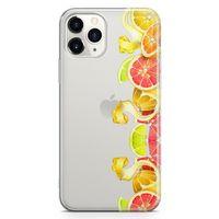 Apple iPhone 11 Pro Kılıf Turunçgiller Arka Kapak Koruma Desenli Full Koruyucu