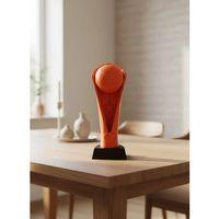 Turuncu Kupa 23cm Basketbol Temalı Dekoratif Ödül Biblosu