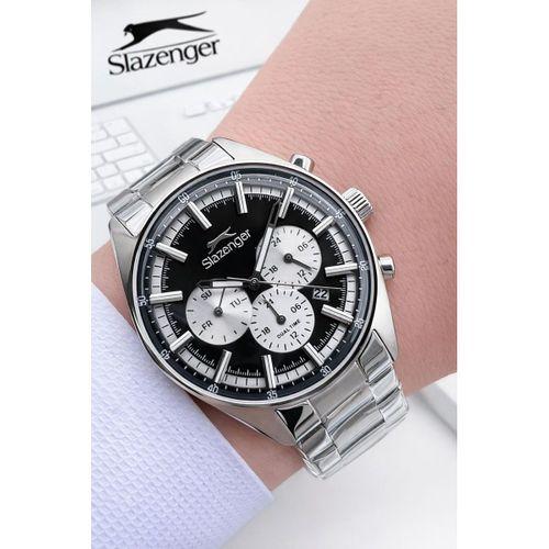 Slazenger İtalyan Tasarım Bileklik Hediyeli 2 Yıl Garantili 10 Atm Çelik Erkek Kol Saat ESE.2602.350