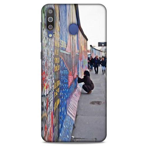 Samsung Galaxy M30 Kılıf Almanya (40) Fit Silikon Kılıf Berlin Duvarı