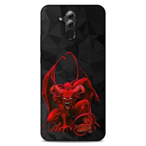 Lopard Huawei Mate 20 Lite Uyumlu Kılıf Tattoo's (17) Tasarım Kılıf Red Dragon