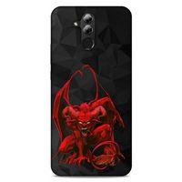 Lopard Huawei Mate 20 Lite Uyumlu Kılıf Tattoo's (17) Tasarım Kılıf Red Dragon