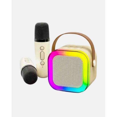 Bluetooth Karaoke Hoparlör Renkli Led Işıklı Ve Type-c Şarjlı