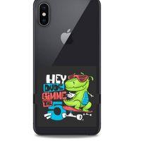 Zoologix (57) Apple iPhone XS Max Şeffaf Kılıf Silikon Desenli