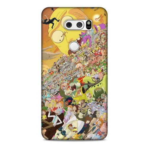 LG K40S Uyumlu Kılıf Rick And Morty (37) Silicone Cover Slick Morty