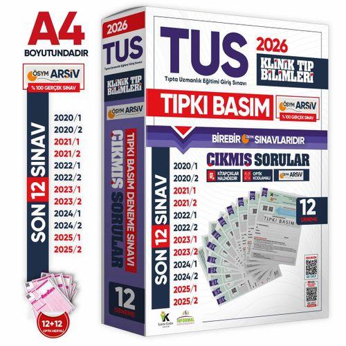 2026 TUS Klinik Tıp Bilimleri ÖSYM Çıkmış Soru Tıpkı Basım Son 6 Yıl 12li Deneme Kitapçığı