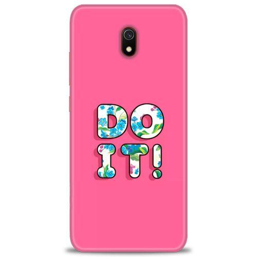 Xiaomi Redmi 8A Kılıf HD Baskılı Kılıf - Do It + Tam Ekran Koruyucu