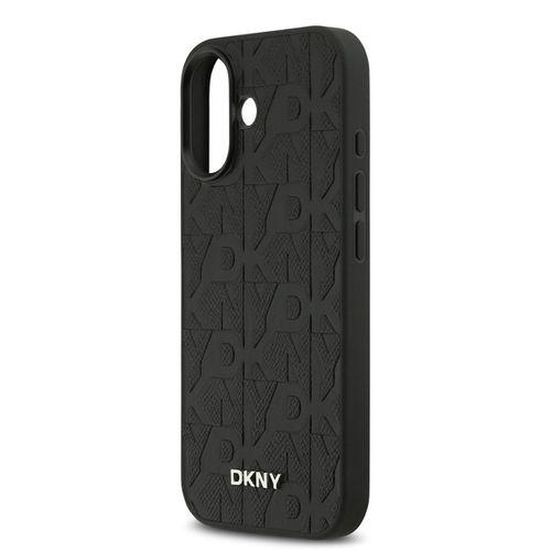 Apple iPhone 17 Kılıf DKNY Orjinal Lisanslı M-safe Şarj Özellikli 3D Yazılı Grid Pattern Kapak