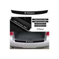 Peugeot 605 Için Uyumlu Aksesuar Oto Bagaj Ve Kapı Eşiği Sticker Set Karbon