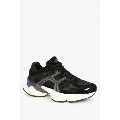 Hammerjack Rene Siyah Mor Süet Kadın Spor Ayakkabı