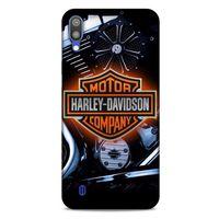 Samsung Galaxy M10 Uyumlu Kılıf Motorsiklet (13) Silikon Kap Harley Davidson
