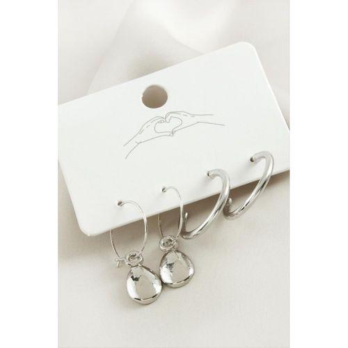 4 Adet Damla Halka Küpe