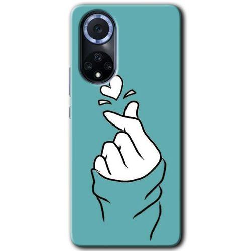 Huawei Nova 9 Kılıf HD Desen Baskılı Arka Kapak+Temperli Cam - Mutluluk