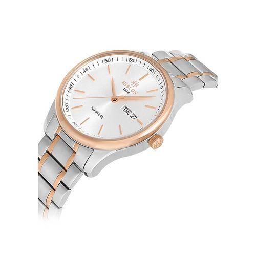 Hislon CL113T-03SR Japon Analog Çelik Rose/Gri 42 mm Safir Cam Erkek Kol Saati