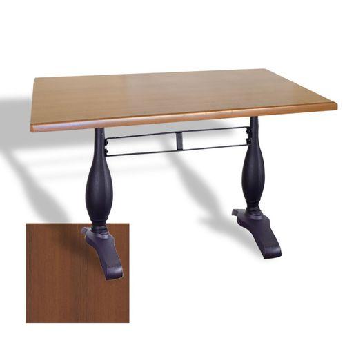 Dockers Çipa 3011 Döküm Ayak Masa 70x120 cm - (Werzalit, Wermodin ve Allzalit Tabla) - Koyu Ahşap