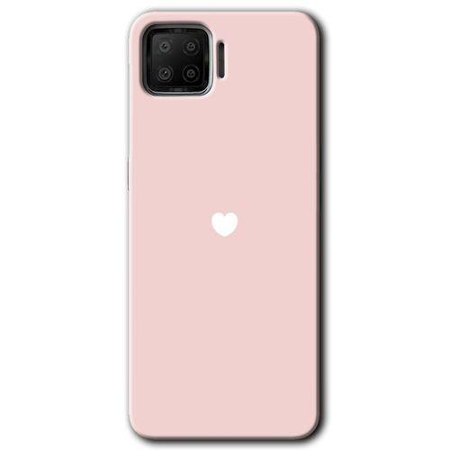 Oppo A73 Kılıf HD Desen Baskılı Arka Kapak - Sade Kalp