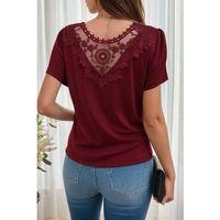 Kadın Kısa Kollu V Yakalı Viskon Bluz