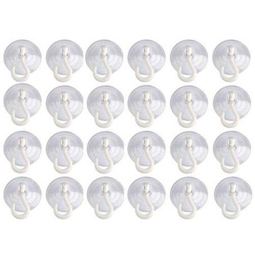 Şeffaf Vantuzlu Askı 24 Adet 4 Cm