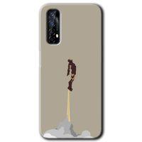 Realme 7 Kılıf HD Desen Baskılı Arka Kapak - İronman-Airport