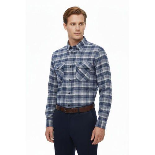 Erkek Kışlık Çift Cep Kapaklı Gömlek BGL-ST04932