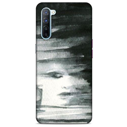 Oppo Reno 3 Kılıf Depresyon (13) Silikon Kap Mor Turuncu