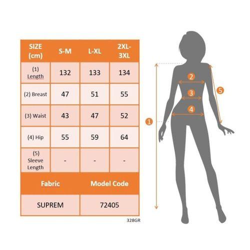 Kadın Askılı V Yakalı Desenlı Uzun Süprem Elbise
