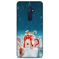 Oppo Reno 2 Kılıf Snowix (13) Silikon Kap Kırmızı