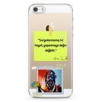 Apple iPhone 5s Kılıf Caps Sokrates Hayat Arka Kapak Koruma Desenli Full Koruyucu