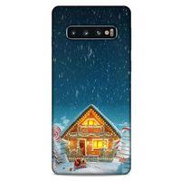 Samsung Galaxy S10 Kılıf Snowix (8) Baskılı Kılıf Lacivert