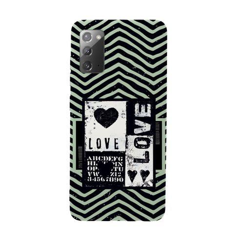 Samsung Note 20 Black Love Premium Silikonlu Telefon Kılıfı