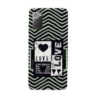 Samsung Note 20 Black Love Premium Silikonlu Telefon Kılıfı