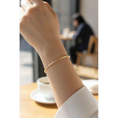 CM Gold Renk Lazer Kesim Model 65 mm Bilezik