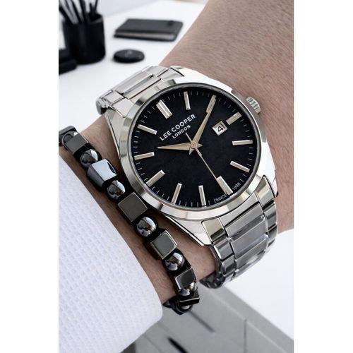 Lee Cooper Erkek Kol Saati 50 Metre Suya Dayanıklı Çelik Kordon + Bileklik Hediyeli VS.BLKT.0837