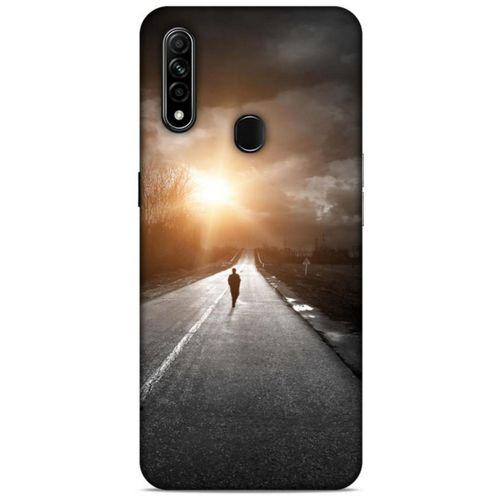 Oppo A31 Kılıf Depresyon (38) Neo Hybrid Kılıf Yeşil Kırmızı Mor
