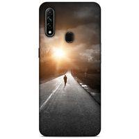 Oppo A31 Kılıf Depresyon (38) Neo Hybrid Kılıf Yeşil Kırmızı Mor