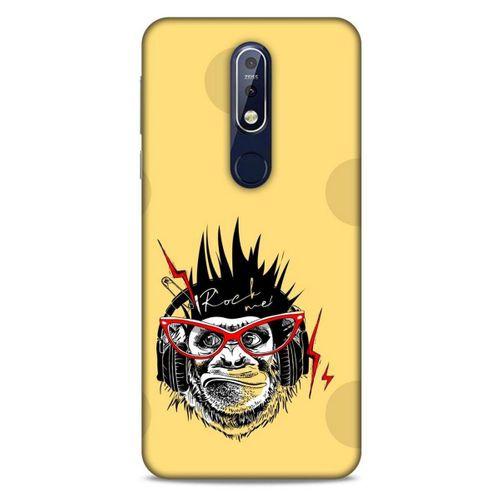 Animax Rockçı Maymun Nokia 7.1 Kılıf Desenli Silikon