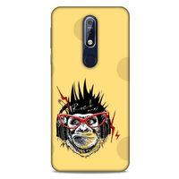 Animax Rockçı Maymun Nokia 7.1 Kılıf Desenli Silikon