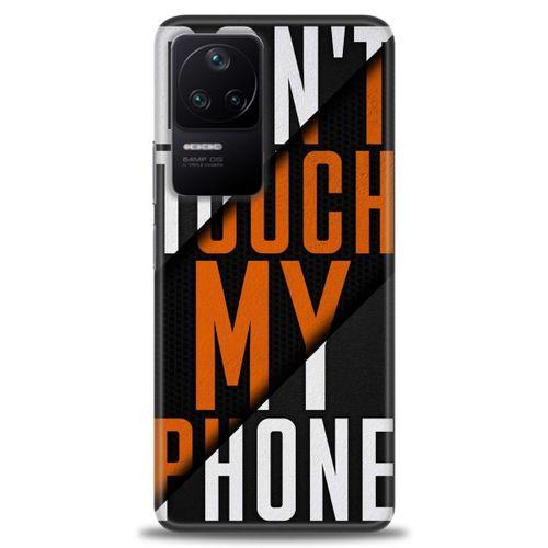 Xiaomi Poco F4 Kılıf HD Baskılı Kılıf - Dont Touch + Tam Ekran Koruyucu