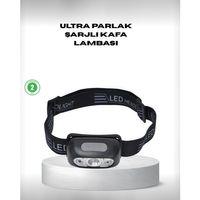 Gece Balıkçılığı İçin Ultra Parlak Şarjlı Kafa Lambası | 4 Işık Modu + Usb Şarj