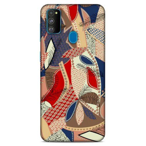 Lopard Samsung Galaxy M30s Uyumlu Kılıf Soyut Sanat (41) Baskılı Tank Kılıf