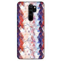Xiaomi Redmi Note 8 Pro Kılıf Pastel Renkler (3) Kapak Kırmızı Lacivert