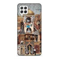 Samsung Galaxy A22 Uyumlu Kılıf Azarbaijan (49) Ultra Silikon Kılıf Şehir Simgeleri