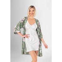 Desenli Saten 2'li Kısa Sabahlık Takımı