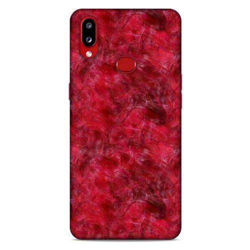 Mermer Desenli (6) Tema Silikon Kılıf Kırmızı Samsung Galaxy A10s Kılıf