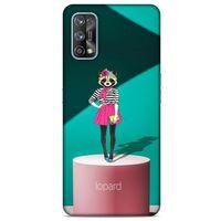 Oppo Realme 7 Pro Kılıf FunnyMaX (10) Full Koruma Kılıfı Yeşil Pembe